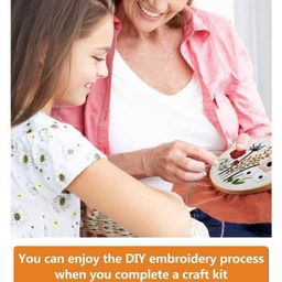 iKalaa Complete Embroidery Kit - Beginner's Delight (Combo) | 3 design with various accessories plus 1 Hoop image 5