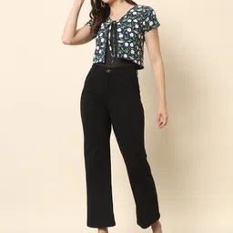 CORSICA Women Printed Crop Tie-Up Shrug-image-46