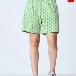 BAESD Women Printed High-Rise Shorts-image-110