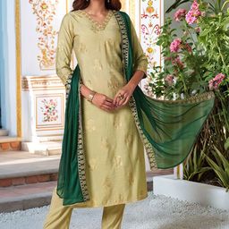 Moda Rapido Women Ethnic Motifs Regular Kurta with Trousers & Dupatta-picture-13
