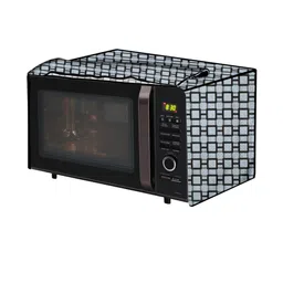PVC Waterproof Microwave Oven Cover Compatible for 23 L Convection 23BC4 Lattic-image-9