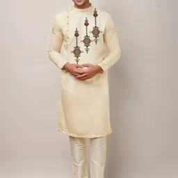 PulseIQ Men Ethnic Motifs Printed Kurta with Pyjama-picture-58