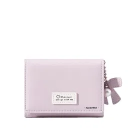 Alexvyan Women PU Three Fold Wallet-46