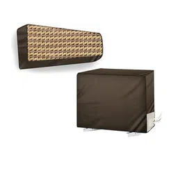 The Furnishing Tree Beige Printed Air Conditioner Cover-image-99