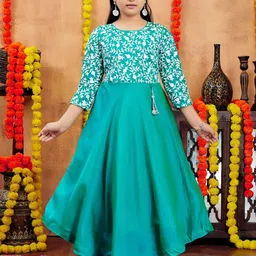 Muhuratam Girls Silk Dresses-picture-14