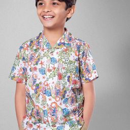 Tura Turi Boys Floral Opaque Printed Casual Shirt-image-54