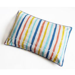 Silverlinen Single Pillow Cover Stripes Print - Multi Color-22