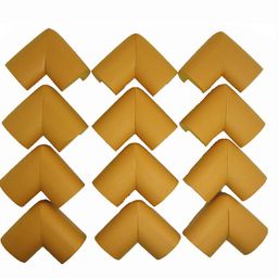 Syga L Shape Corner Edge Guard Pack of 12 - Golden-12