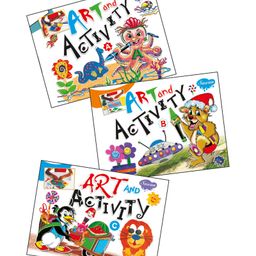 Set of 3 Art And Activity Books - English-14