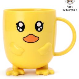 Polypropylene Mug with Handle Yellow - 400 ml-0