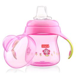 Babyhug Twin Handle Training Soft Spout Sipper Pink - 150 ml-23