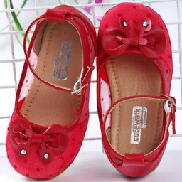 Cute Walk by Babyhug Embellished Bellies - Red-picture-11