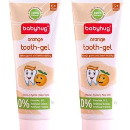 Babyhug Orange Flavoured Tooth Gel - 50 g Pack of 2-image-93