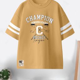 CODEZ Boys Drop-Shoulder Sleeves Pure Cotton T-shirt-23