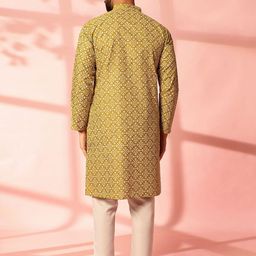 Anouk Men Floral Printed Regular Kurta with Pyjamas image 2