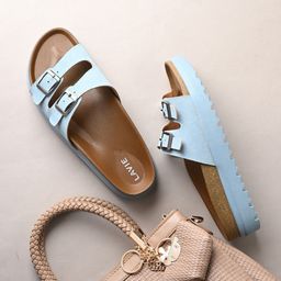 Lavie Women Open Toe Flats with Buckles-27