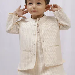 TJORI Boys Striped Woven Pure Cotton Nehru Jackets-picture-47