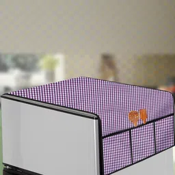 The Furnishing Tree Violet Printed Refrigerator Cover-image-63