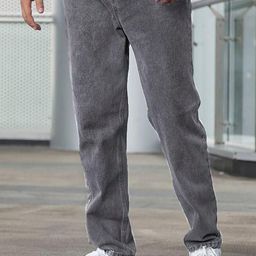 me Queen Men Straight Fit Mid-Rise Low Distress Heavy Fade Cotton Jeans-image-91