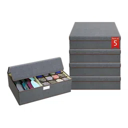 Aura 5-Pcs Grey Socks Organizer-20
