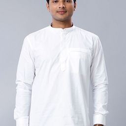 Ramraj Mandarin Collar Straight Short Kurta-picture-33