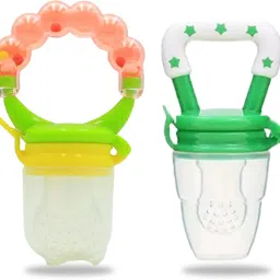 New Born Baby Pacifier With Rattle Handle Silicone Safe Fresh Fruit Feeder Soother-32
