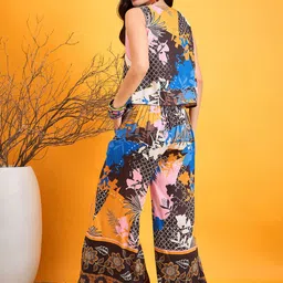 The Kaftan Company Printed Coat With Trousers Co-Ords image 5
