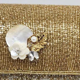 Adwita Embellished Structured Handheld Bag with Bow Detail image 5