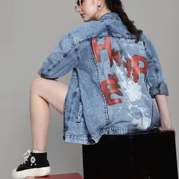 Bene Kleed Gender-Fluid Mood Switch Oversized Denim Jacket with Detachable Back Panel-0