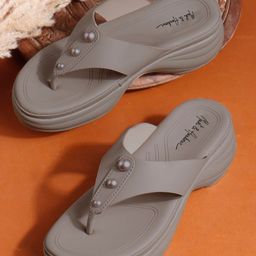 Mast & Harbour Women Open Toe Wedge Heel Sandals-picture-16