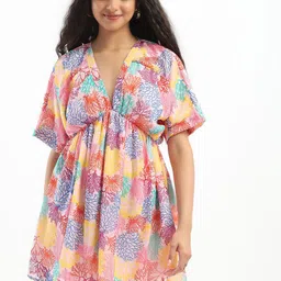 HERE&NOW Women Floral Printed Empire Dress-picture-32
