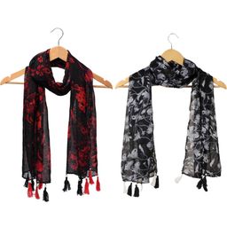 StoleVilla Floral Chiffon Stoles-image-23