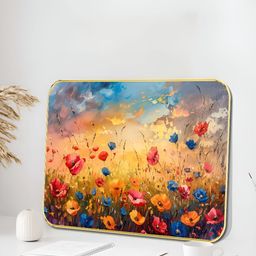 Livin'luxe Blue & Red Vibrant Bloom Meadow Wall Art-picture-17