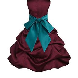 Shahina Fashion Girls Satin Party Dress-image-88