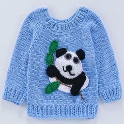 USHA ENTERPRISES Unisex Kids Graphic Self Design Woollen Pullover-9