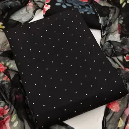 Unstitched Printed Cotton Blend Kurta & Patiyala Dress Material with Dupatta-image-106