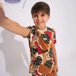 Jack & Jones Junior Boys Printed Pockets T-shirt-image-97
