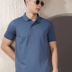 COBB Men Solid Polo Collar Cotton T-shirt-picture-41