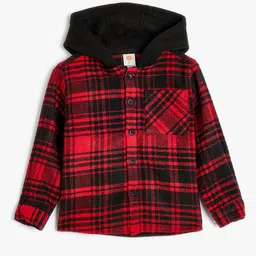 Koton Boys Tartan Checks Opaque Checked Casual Shirt-picture-0