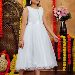Muhuratam Girls Nylon Gown Dresses-picture-0