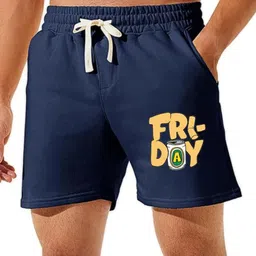 Hotfits Men Graphic Printed Cotton Boxer Casual Shorts-picture-0