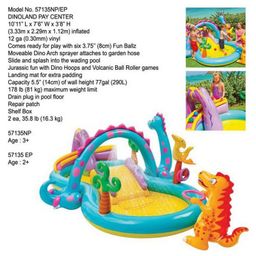 Intex Dinoland Play Center Pool With Hand Pump - Multicolour image 3