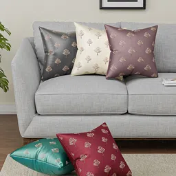 Kuber Industries Multicoloured Set of 5 Square Cushion Covers-56