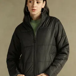 DL Woman Stand Collar Padded Jacket-image-72