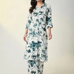 SHOWOFF Floral Printed Kurta with Trouser-picture-35