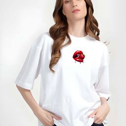 KAIDO Graphic Printed Round Neck Drop-Shoulder Sleeves Cotton Oversized T-shirt-picture-2