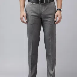 Arrow Men Checked Hudson Tailored Fit Formal Trousers-picture-34