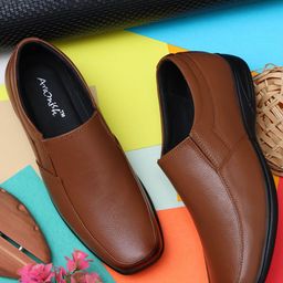 ARAMISH Men Leather Formal Slip-Ons-image-74