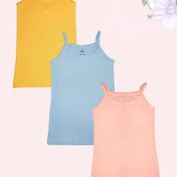 KiddoPanti Girls Pack Of 3 Camisoles-19