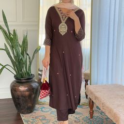 CANIZZARO Women Ethnic Motifs Embroidered Regular Kurta with Trousers & With Dupatta-picture-4